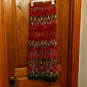 Multi color maxi skirt